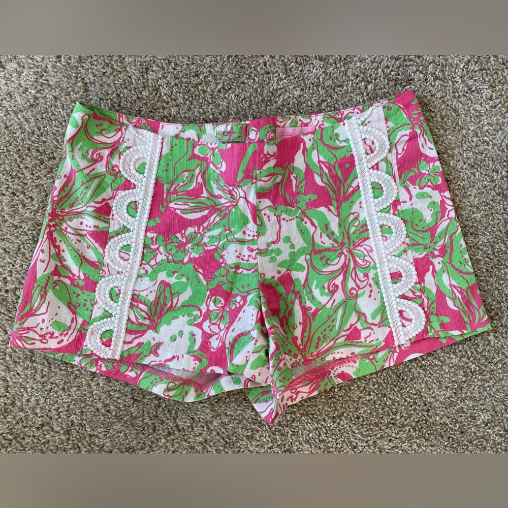 Lilly Pulitzer Liza Short in Hotty Pink Forgot My Trunks